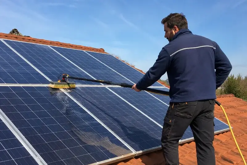 Nettoyage et entretien de panneaux solaires à Uhrwiller